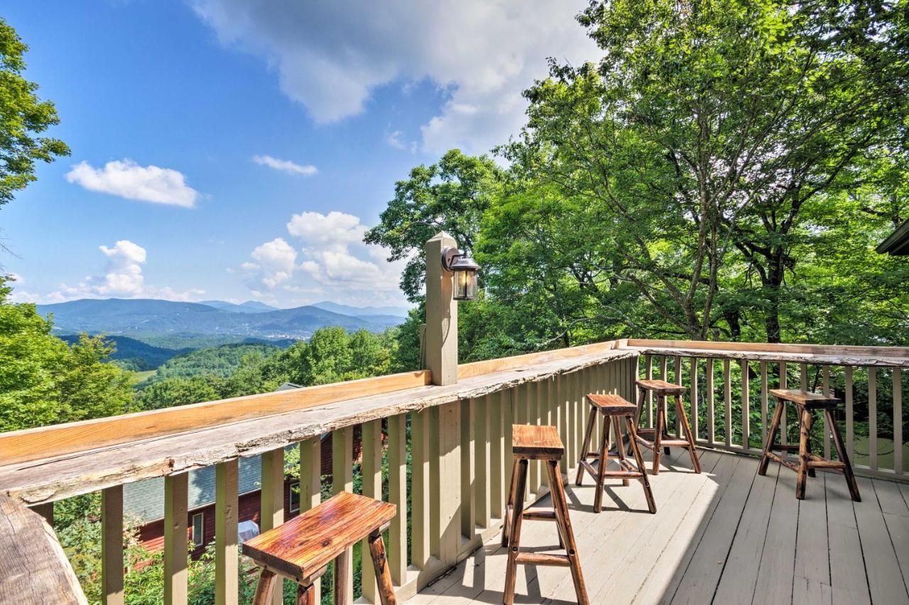 Cabin With Hot Tub And Mountain Views Less Than 5 Mi To Boone Blowing Rock Exterior foto