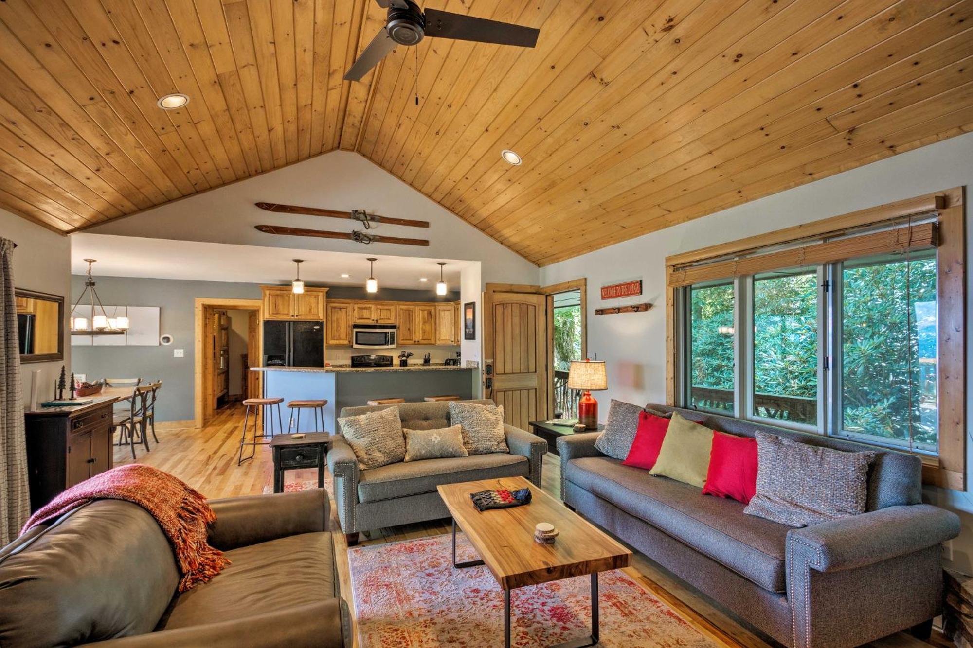 Cabin With Hot Tub And Mountain Views Less Than 5 Mi To Boone Blowing Rock Exterior foto