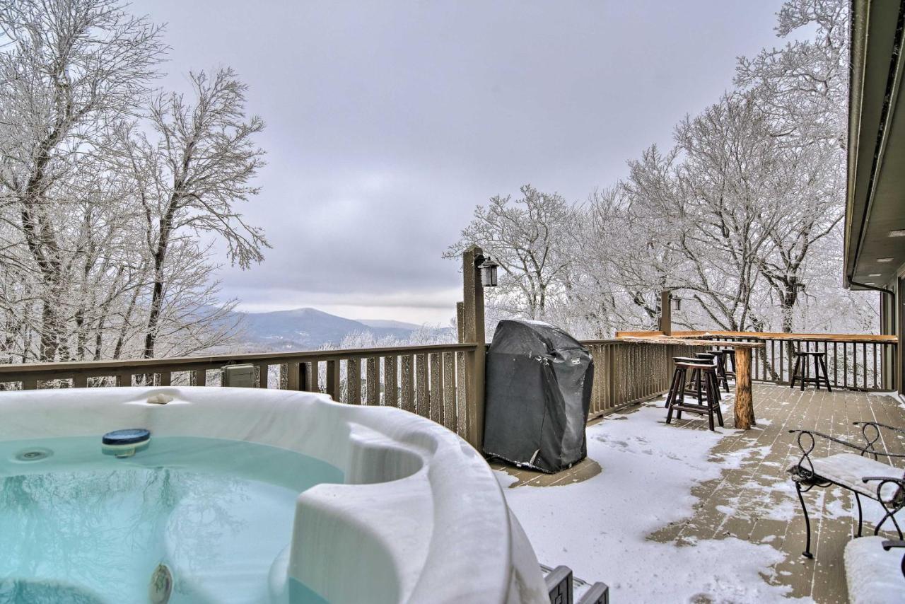 Cabin With Hot Tub And Mountain Views Less Than 5 Mi To Boone Blowing Rock Exterior foto
